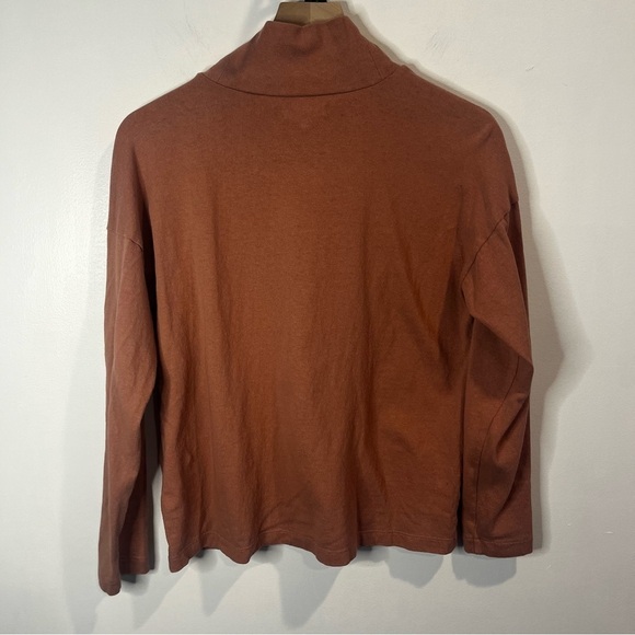Women’s | Madewell Button Sleeve turtleneck mauve sweater | XS - Picture 3 of 7
